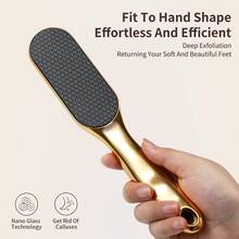 纳米玻璃足锉，足部刮痧板，去茧器，足部柔滑SPA工具，适用于足部护理和指甲护理 - 彩色 - 查看 10