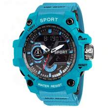 Large Screen Electronic Watch, Alarm, Luminous, Stopwatch, Dual Display, Durable And Waterproof Sports Watch, Great Gift - Multicolor - View 1
