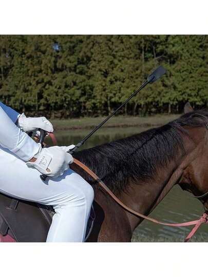 1pc Durable PVC Riding Crop - English Style Riding Whip, Soft & Durable, Suitable For All Riders, Perfect Gift For Valentine's Day, Easter, Thanksgiving, Christmas, Halloween, Equestrian Training