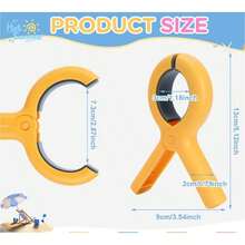 1 Stück schwere, große Kunststoff Winddichte Bettdecken Clips, geeignet für den Außenbereich, Schlafsaal - Bettdecken Befestiger für Decken, Bettüberwürfe, Bettwäsche, in verschiedenen Farben wie Rosenrot, Grün, Gelb und Blau erhältlich. - Übersicht 2