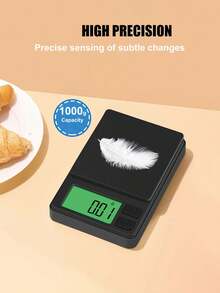 1 chiếc cân điện tử mini, màu vàng đồng, dùng để cân trang sức, bột, cà phê, mạ vàng và bạc, thích hợp để cân trọng lượng hàng ngày của kim loại quý, trang sức, vật dụng nhỏ. Không bao gồm pin. - Nhiều màu - Xem 5