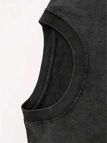 Disney Authorization-Fashion Short-Sleeved Cotton T-Shirts For Men And Women, Mickey Mouse And Friends, Star T-Shirts-Leisure And Comfortable Cotton Washed T-Shirts-Perfect Gifts For Teenagers And Girls-Suitable For Gifts. - Black - View 3