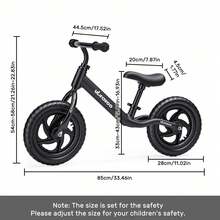 UBRAVOO Kids Balance Bikes - Black - View 6
