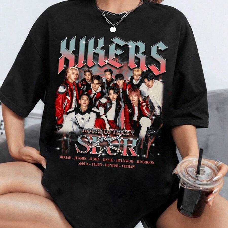 Retro Xikers Spur T-Shirt, House Of Tricky Spur Shirt, Xikers 2025 World Tour Road To XY_ Enter The - màu đen - Xem 1