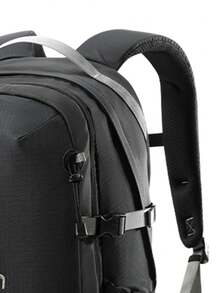 CAMEL CROWN Foldable Large Capacity Travel Bag Backpack Short Distance Travel Fitness Storage Bag - Phantom Black - View 2