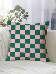 2 Stücke minimalistische bohemische Karo Muster bedruckte Kissenbezüge, geeignet für verschiedene Raumkissen - Raumdekoration - Schlafzimmerdekoration - Feiertags-Dekoration - Party-Dekoration - (Kissenfüllung nicht enthalten) - (Keine Stickerei) - (Verschiedene Größen) - (einseitiger Muster) - Verschiedenfarbig - Übersicht 4