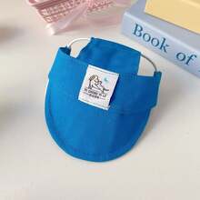 Adjustable Pet Sun Hat, Colorful Visor Cap For Cats Dogs, Breathable UV Protection Sunhat For Small/Medium Pets In Summer - Blue - View 2