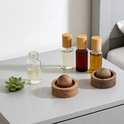 Elegant Walnut Wood Aroma Diffuser - Wooden Fragrance Diffuser - Wooden Essential Oil Diffuser - Suitable For Home And Car Aromatherapy Diffusion - Elegant Wooden Aroma Diffuser - Perfect Gift Choice