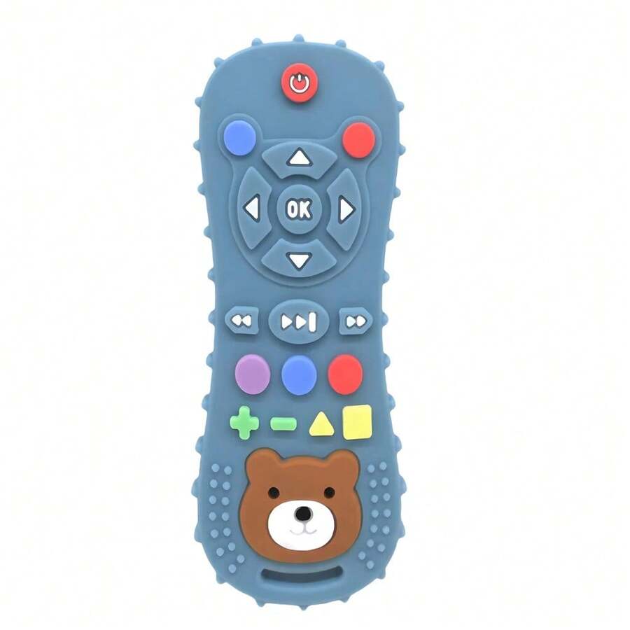 Mordedor de silicona con Control remoto para bebé, guantes anticomer, pulsera para chupete, palo de dentición, juguetes para morder, 1/3 Uds. R48O - 2025 Azul - Ver 1