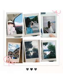 8pcs 3.5" Personalized Photo Cards, Customized Couple Photos, DIY Valentine's Day Cards, Souvenir Gifts, DIY Customized Birthday & Anniversary Gifts, Anniversary Gifts, Fashionable Personalized, Exquisite, Stylish, Personalized, Unique Ideal Gifts, Valentine's Day - Multicolor - View 5