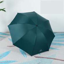 1pc Windproof Rainproof Umbrella - Water-Resistant Spring Polyester Fabric, Basic Minimalist Style, Durable Steel Frame, Plastic Handle, Automatic Sun Protection Personalized Umbrella - Multicolor - View 14