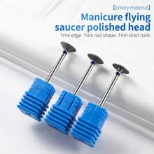 1pc Nail Drill Bit Diamond Polishing Head Flying Saucer-Shaped Polishing Head Callus Removal Tool For Feet Dead Skin Removal & Nail Polishing Manicure & Pedicure Polishing Tool - Multicolor - View 2