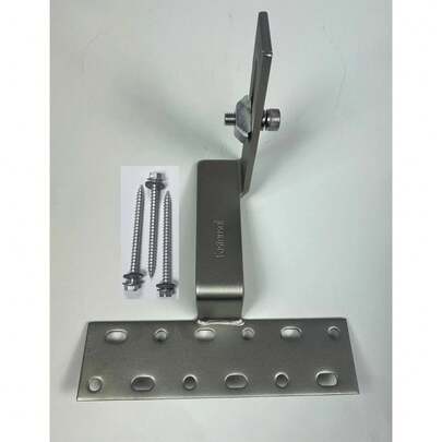 4 X Fastensol Concrete Pan Tile Roof Hooks - Landscape - Solar Panel Mounting