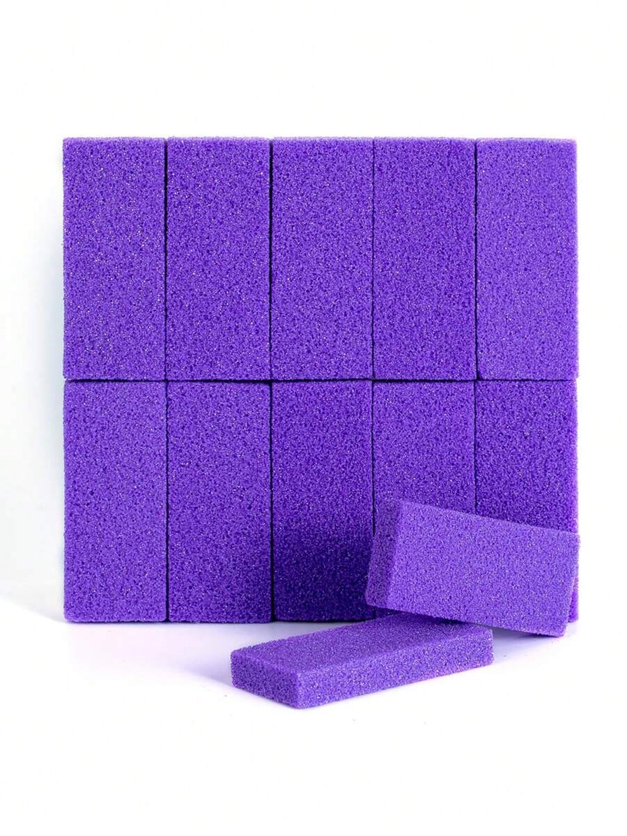 JEARLYU 2/3/5/8/10pcs Foot Pumice Stone Foot Scrubber Foot File PU Foam Pumice Stone Cleaning Pumice Stone File To Remove Calluses And Dead Skin Brush - Purple - View 1
