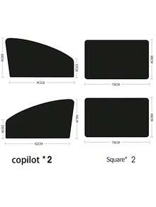 Magnetic Car Sun Shades - Front, Rear And Side Window Sunshades For Cars And Trucks - Black Provides UV Protection And Privacy Blocking - Magnetic Sunshade - View 14