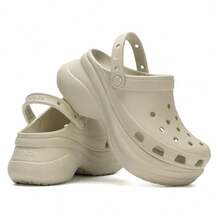 Crocs 镂空木屐 女士沙滩运动木屐凉鞋，夏季 - 乳白 - 查看 7
