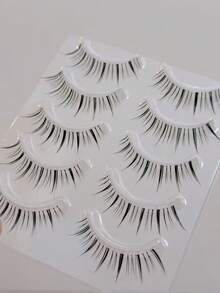 10pcs/Set Anime-Style Eyelashes, Natural & Voluminous Look, Suitable For Eyelash Extensions - View 3