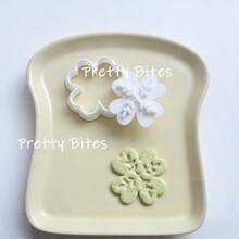 Lucky Clover Biscuit Mold Leaf Texture Four Leaf Clover Cookie Cutting Mold Fondant Cake Stamp Cookie Cutter Pastry Baking Tool - Clover - View 4
