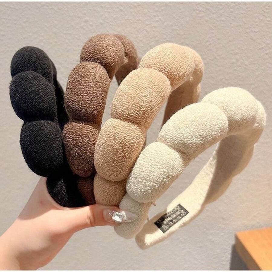 1pc Women's Headband, Autumn/Winter Cloud Design Wide Headband, High Crown New Style, Non-Slip Facial Wash Hair Clip Adult Hair Accessory Hair Band Hair Hoop Hairband