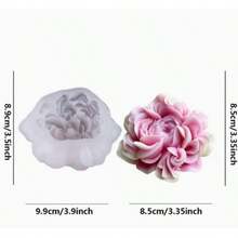 1pc Pulsatilla Flower Candle Silicone Mold, DIY Candle, Wax, Soap, Resin, Cement Crafts Mold, High Quality Soft Silicone Material, Easy Demold, Reusable - Flower Mold - View 8