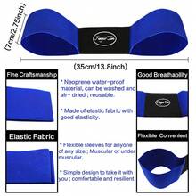 FINGER TEN Golf Swing Training Aid Swing Correcting Trainer Tool For Golfers Beginners Arm Elbow Posture Teaching Accessory For Golf Club Practice 1 Pack - Blue - View 2