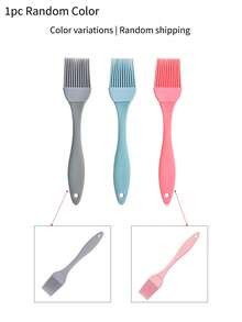 3pcs Heat-Resistant Silicone Baking Set, Including Spatula, Basting Brush, And Hand Whisk, Suitable For Home Baking - Multicolor - View 15