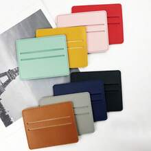 Cartera con portacards expandible con protección RFID para hombres, con gran capacidad y múltiples ranuras para tarjetas. Portacards de piel de PU ultradelgado y antidesmagnetización para mujeres. - Multicolor - Ver 2