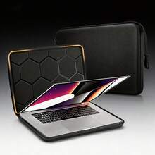 1pc EVA Hard Shell Zipper Protective Sleeve Case For 13"/16" Tablet, Hard Shell Protection, Zipper Closure, Handle Design - Multicolor - View 1