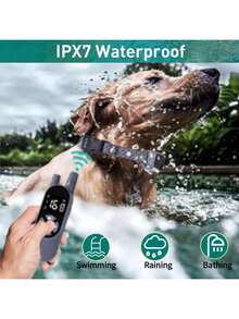 IPX7 Waterproof Dog Training Collar, Remote Control Dog Trainer With Beep, Vibration, Shock - Long Range, Rechargeable And Durable Nylon Material - White - View 6