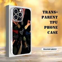 Micrófonos de colores tomados de la mano aman la música.funda de teléfono Fundas compatibles con ,Apple,VIVO,OPPO,,, y Honor.Fabricadas en silicona TPU,ofrecen protección contra golpes y caídas. - transparente - Ver 4