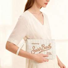 MC2 -SaintBarth-New Women's Clutch, Shoulder Bag, Crossbody Bag, Large Capacity Cosmetic Bag, Handbag - màu trắng nhạt - Xem 6