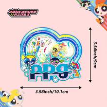 THE POWERPUFF GIRLS 20pcs Anime Theme Cute Sticker Set, Including Bubble, Flower And Little Girl Characters, Colorful And Fun, Suitable For School Supplies, DIY Crafts, Gifts, Etc., Perfect For Fans - A - View 7
