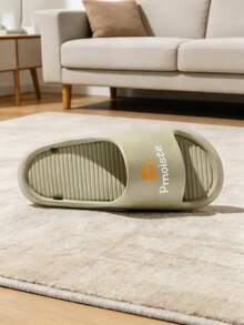 Pmoiste Women's Drainage Striped Bottom Thick Soft Slippers, Green - Mint Green - View 3