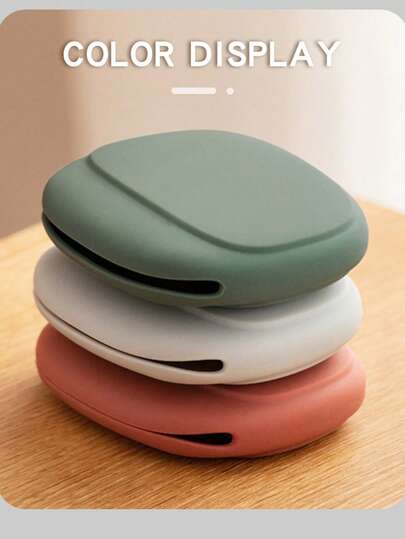 Ueasy Portable Silicone Cable Organizer Bag, Suitable For Travel, Designed For Cable Storage, Suitable For All, Available In Red, Gray, Green And Other Colors, Lightweight