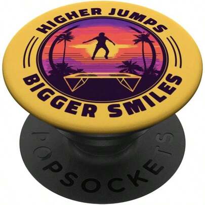 Funny Quote Fitness Gymnastics Trampolining Sport Adhesive PopGrip