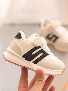 1 par de zapatos deportivos para bebés y niños pequeños, unisex, con suela de PU suave y antideslizante, adecuados para uso diario y actividades al aire libre en primavera/otoño - Negro - Ver 3