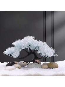 水族箱装饰套装，创意卡通景观摆件，仿真粉白樱花树，适用于鱼缸装饰 - A - 查看 10