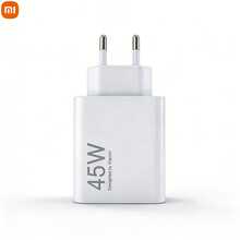 Xiaomi Original 45W Ultra-Fast Charging Kit, Global Version, EU Standard Plug Type A Wall Charger + 1 Meter Type-C Data Cable, Portable Intelligent Quick Charging, White - White - View 4