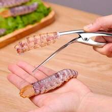 Dụng cụ bóc vỏ tôm bằng thép không gỉ - Tay cầm tiện dụng, sơ chế hải sản hiệu quả, bóc vỏ và làm sạch dễ dàng, dụng cụ nhà bếp - Xem 8