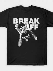 1 camiseta gráfica de la banda Limp Bizkit, vintage, hecha por fans, de algodón casual con ligera elasticidad, cuello redondo, estampada para todas las estaciones, para adultos. - Negro - Ver 7
