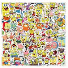 100 pezzi di adesivi a tema con Squidward Tentacles, Mr. Krabs, merchandising per fan di cartoni animati, scrapbooking, confezioni regalo, decorazioni per laptop, adesivi per borracce, decorazioni per feste - Multicolore - Visualizzare 3