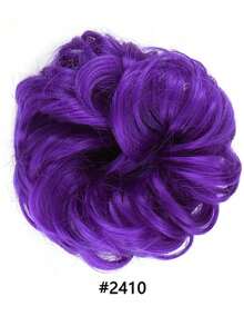 Tóc giả búi rối với dây buộc co giãn, tóc giả sợi chịu nhiệt phù hợp cho nhiều dịp khác nhau. - Nhiều màu - Xem 16