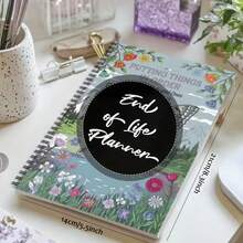 A Life-Ending Planner Notebook - A Guided Workbook Named 'My Last Wishes' For Will Preparation And Funeral Arrangements - With Mixed Color Floral Design, Including Patterns, Made Of Paper Material. - 1pcs - View 6