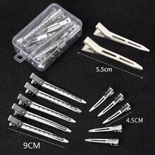 50个发夹发卡发根定位夹配件鸭嘴夹发卡美发造型工具美发工具 - 多色 - 查看 2