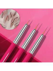 10pcs Nail Art Brush Set, Japanese Professional Nail Painting Liner Brush, Gradient Tie Dye Brush, Suitable For Nail Art Design - Black - View 4