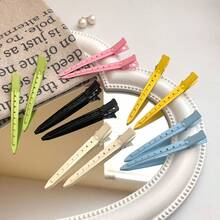 20pcs Black Metal Wire Hollow Alligator Hair Clip Hair Clip, Crocodile Clip Hair Clip, Hair Styling Fixing Clip, Suitable For Hairstyle Design, Dyeing, Silver, Styling (Unisex), Claw Clip, Hair Clip, Hair Clip, Hair Accessory, Hairpin, Summer, Holiday, Travel, Festival, Party - Black 2 - View 11