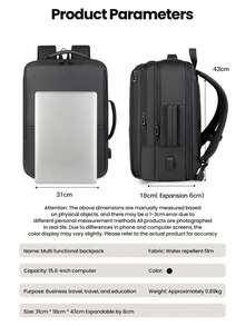 Men Women Laptop Backpack Waterproof Large Travel Rucksack School Bag Handbag - View 2