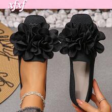 XfxfA Women's Striped/Pointed Toe Flat Shoes, Suitable For Shopping/Casual Daily/Commute/Vacation Wear - Black - View 10