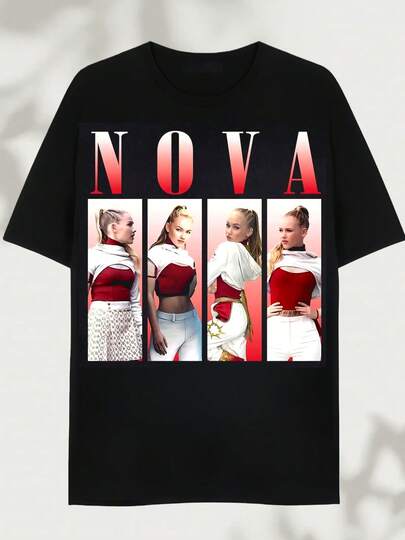 T-shirt vintage Nova Tour, T-shirt Nova, T-shirt super- Girl Power, graphique de costume rouge et blanc, Top esthétique d'art rétro de fan, T-shirt super-héros Nova imprimé - Fait de pur coton, il est doux et respirant, convient aux hommes et aux femmes. C'est une chemise décontractée adaptée à toutes les saisons et un souvenir à la mode. Il convient à un usage quotidien, aux passionnés de mode de rue et aux amateurs de musique