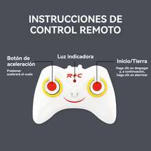 Helicópteros, Helicóptero De Juguete Teledirigido Con Mando A Distancia, Luces LED - Azul - Ver 8